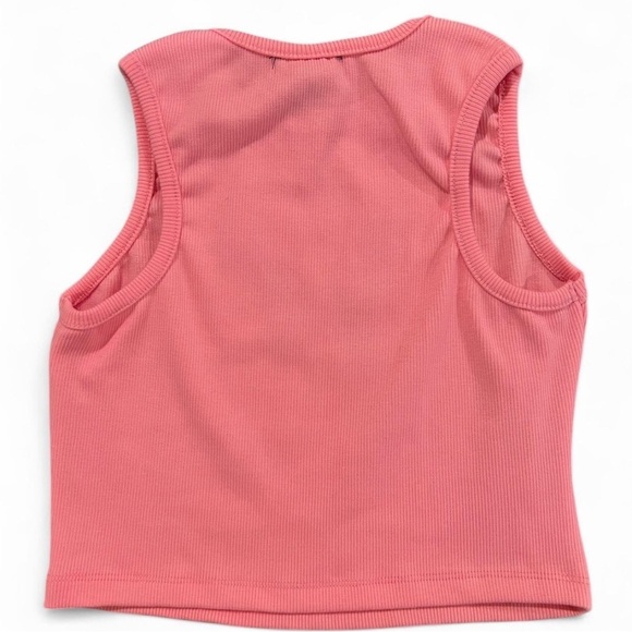 Pink Butterfly Graphic Design Fairy Core Beachy Euro Summer Tank Top Small - Picture 3 of 3